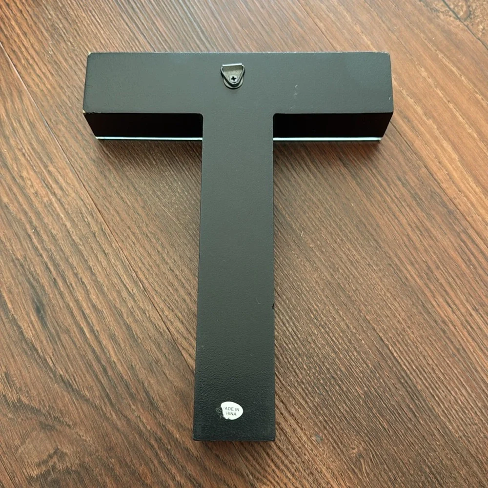 Mirror Letter T Size OS Color Black